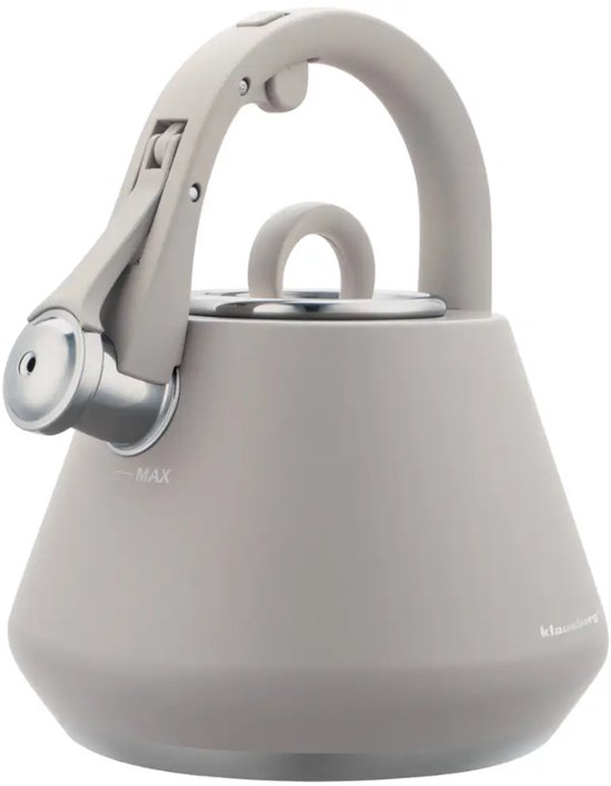 Klausberg 7949 - Bouilloire sifflante - 2,5 litres - Acier inoxydable - Gris