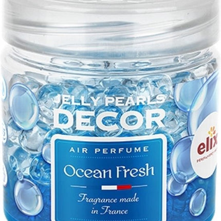 Elix - Luchtverfrisser Gel Parels - Jelly Pearls Decor - Geurparels voor Interieur Auto Luchtverfrisser - Frisse Zeegeur - Langdurige Geur Met Essentiële Oliën - 150ml - Ocean Fresh
