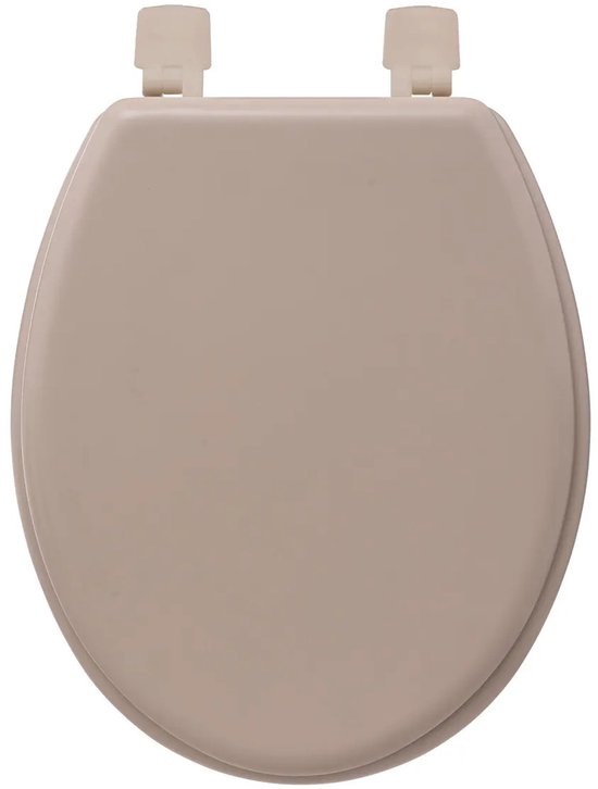 5Five Toiletbril Colors - beige - MDF/HDF hout - universeel - standaard wc bril bevestiging