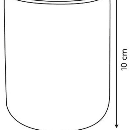 Tandenborstelhouder Strio hoog -10 cm Keramiek Tarwe – Stijlvol Badkameraccessoire - Badkamerbeker - Tandenborstelbeker - Keramisch - Gele Strepen - Geel