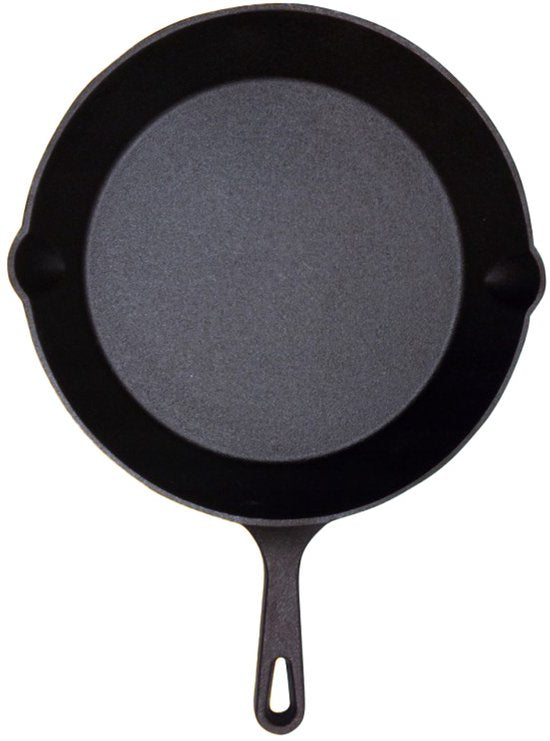 Hage - Cast Iron Frying Pan - Mini Skillet - Natural Non-Stick Effect - BBQ & Campfire - For Baking, Roasting, Grilling & Serving - Ø20 x 4.5 cm - Black