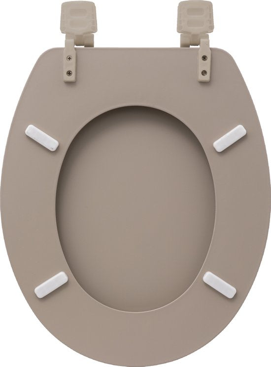 5Five Abattant WC Colors - beige - bois MDF / HDF - universel - fixation standard pour abattant WC