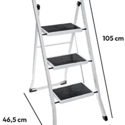 Trapladder, inklapbaar, 3 niveaus, max. 150 kg