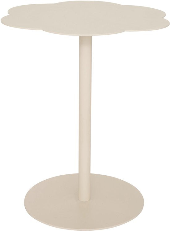 Atmosphera Fiora Bijzettafel - Ø43xH51cm - Ivoor