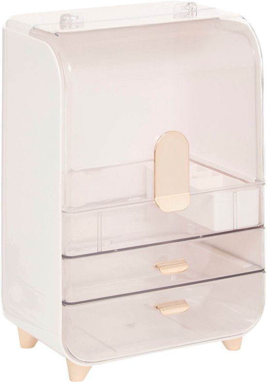 5Five Rangement Sara 2L / compartiment - Organisateur - 24 x 17 x 36 cm - Blanc
