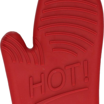 Siliconen ovenwant/ovenhandschoen 15,5 x 21 cm - Pannenlap - Keukenhandschoen