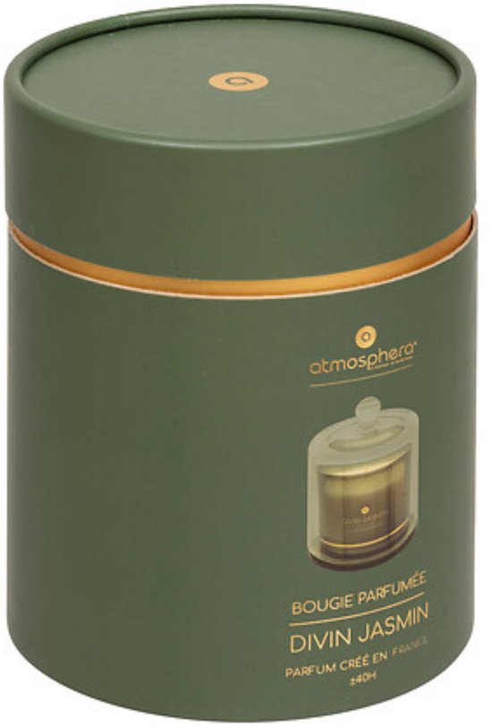 Atmosphera – Bougie Ilae Jasmin sous cloche – 240 g