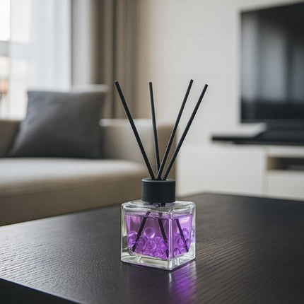 Elix - Geurstokjes - Geurstokjes met Kralen - Luchtverfrisser - Interieur Parfum Diffuser – Geurstokjes Langdurige Geur - Decoratieve Aroma Diffuser - voor Woonkamer & Badkamer - 100ml - Berry Paradise