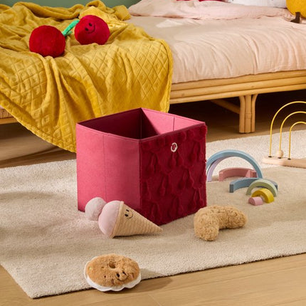 Atmosphera Kids Cerise Opberg - 30x30x30cm - Opvouwbaar - Rood