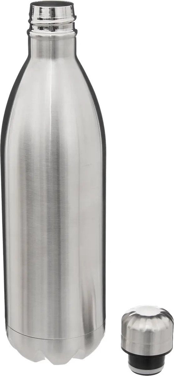 Edelstahl-Trinkflasche 1000 ml - Wasserflasche - Thermosflasche - Doppelwandig - Thermobecher für Kaffee, Tee und kalte Getränke - Reisebecher