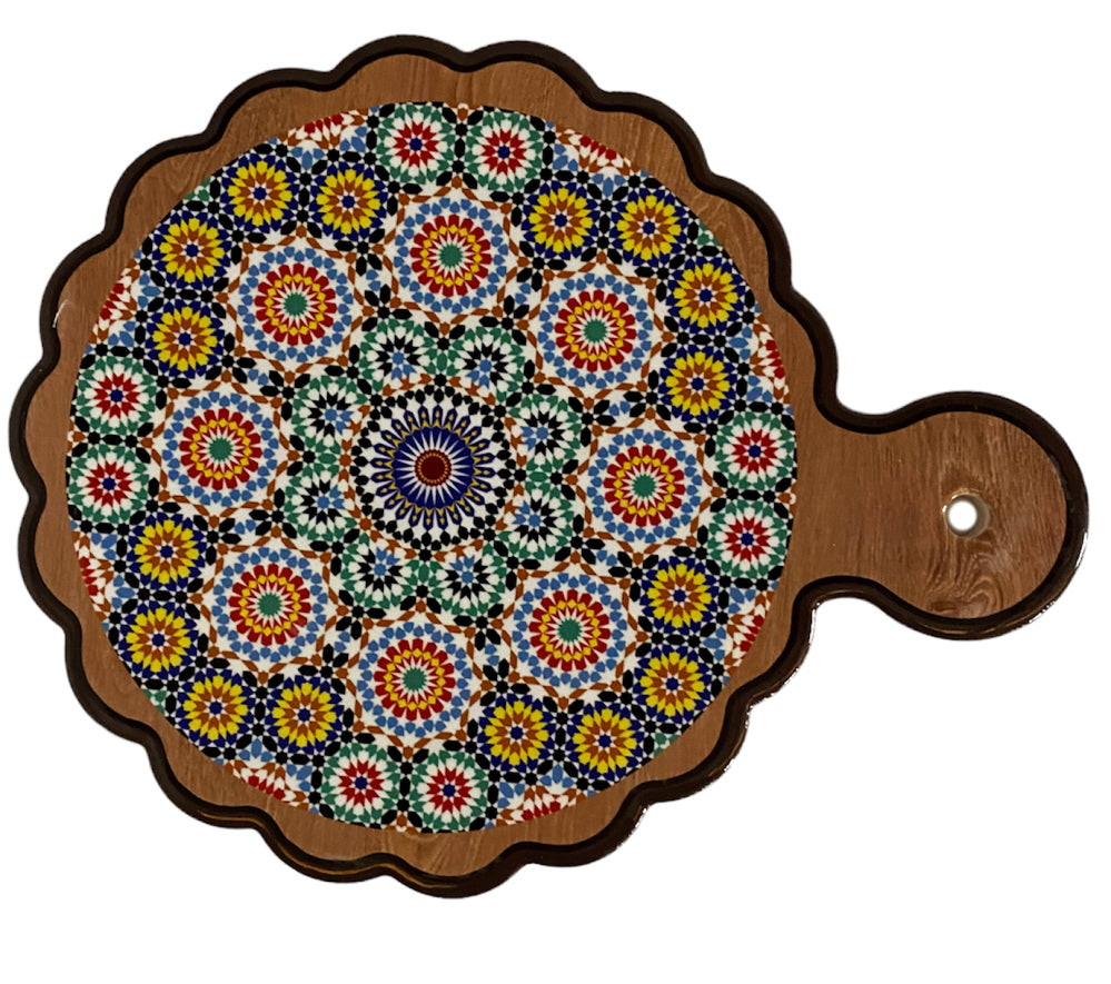 Dessous de verre en mosaïque de céramique colorée