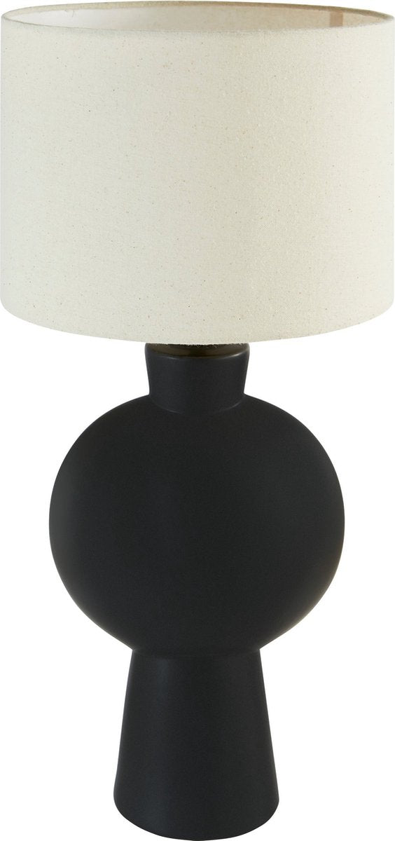 Lampe à poser Atmosphera Yulia - Ø28xH59 cm - Noir