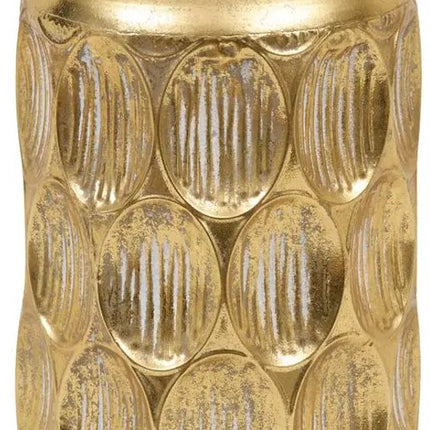 Belli Atmosphera Vase - Gold - Gusseiserne Blumenvase H41 cm - Dekorative Zierkanne - Nostalgisches Design - Anmutige Vase - 1.1KG