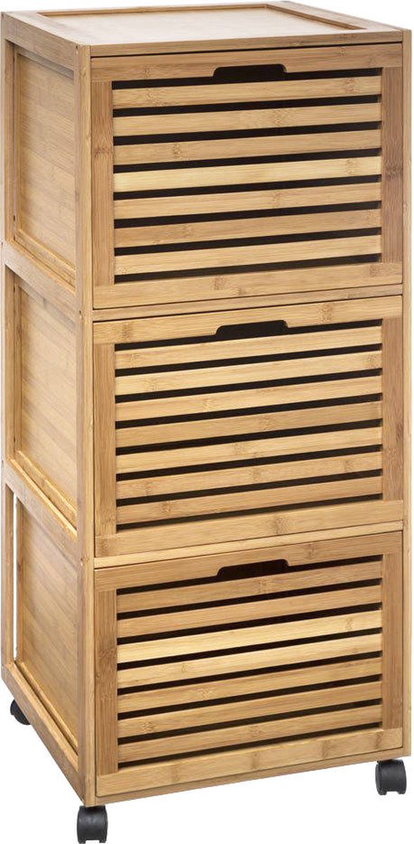 5five Simply Smart Étagère de salle de bain 3 tiroirs BAMBOU