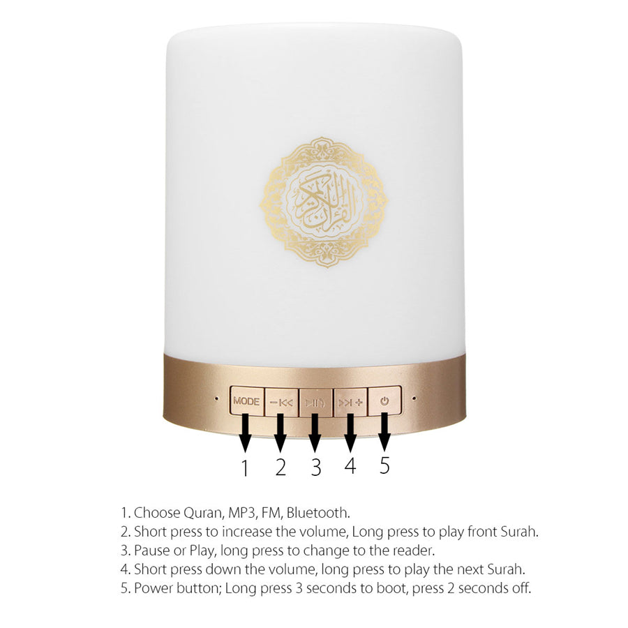 Quran Touch Lamp Portable Speaker