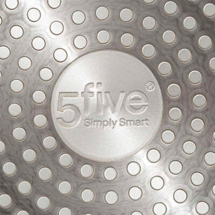 Steelpan/sauspan - Inductie - aluminium - rood/zwart - D18 cm