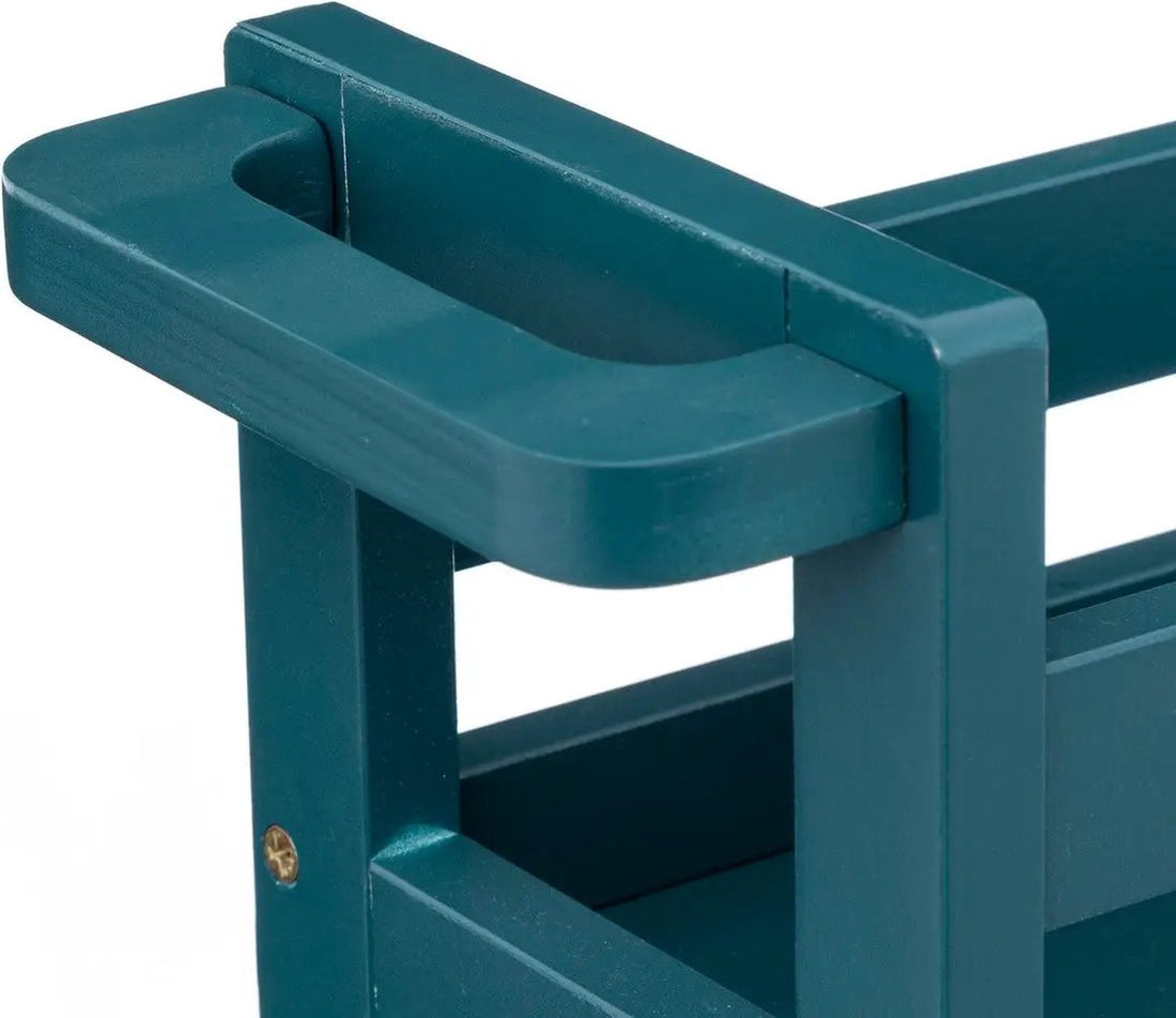 Extra small bathroom rack with wheels - Standing shelf with 3 tiers - bathroom