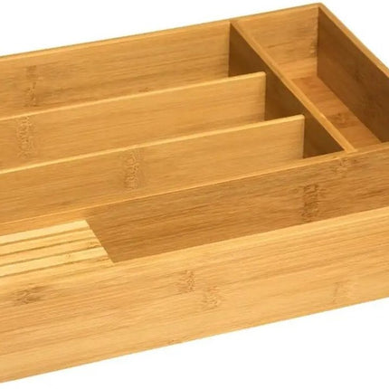 5Five Bamboe bestekbak met messenhouder