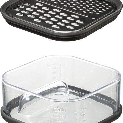 keuken rasp met opvangbakje - 14 x 7 cm - kaas - groente rasp