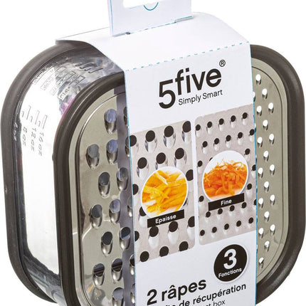keuken rasp met opvangbakje - 14 x 7 cm - kaas - groente rasp