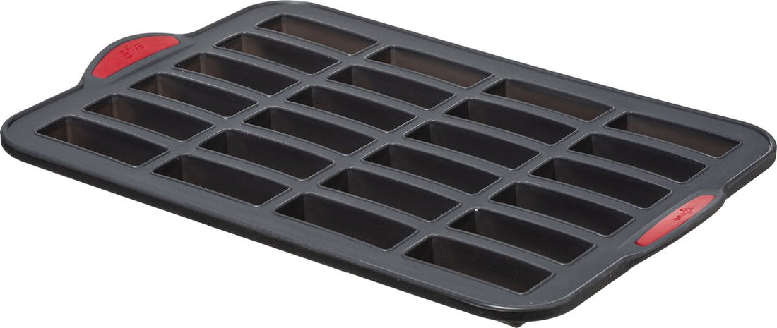 5Five Moule de cuisson pour mini-gâteaux – 33 x 23 cm – pour 24 pièces – Silicone/fer