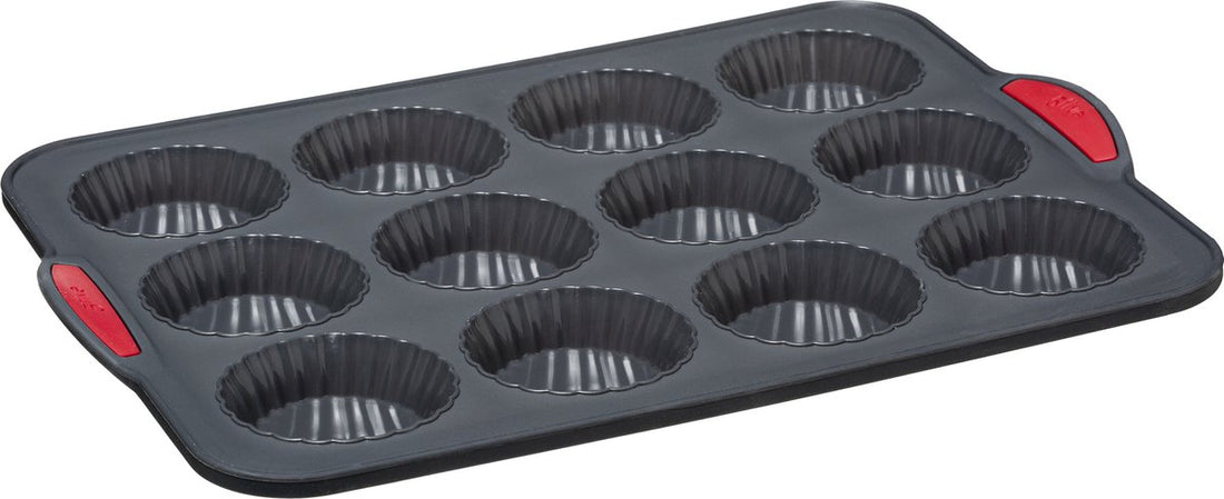5Five siliconen muffinvorm voor 12 muffins of cupcakes – 33 x 23 cm, zwart
