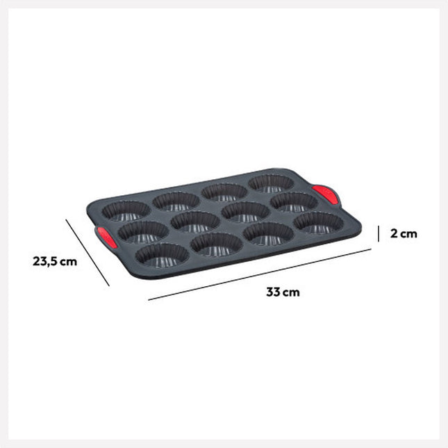 Muffins en cupcakes bakken - 33 x 23 cm - voor 12x stuks - Siliconen