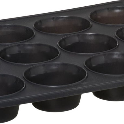 5Five Muffins- und Cupcakes-Backform/-blech – 33 x 24 cm – für 12 Stück – Silikon