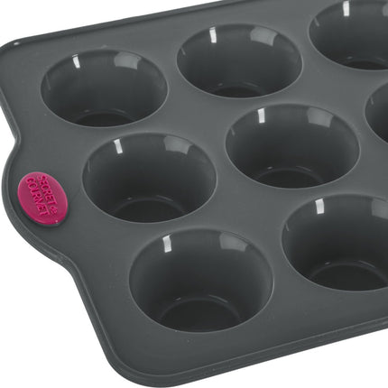 5Five Muffins- und Cupcakes-Backform/-blech – 33 x 24 cm – für 12 Stück – Silikon