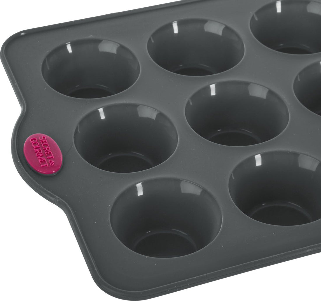 5Five Moule à muffins et cupcakes - 33 x 24 cm - 12 pièces - Silicone