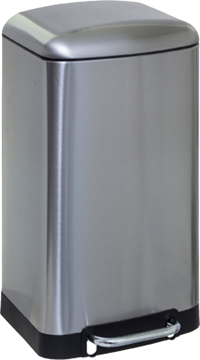 Corbeille à pédale / poubelle - 30 litres - Métal - Couleurs assorties