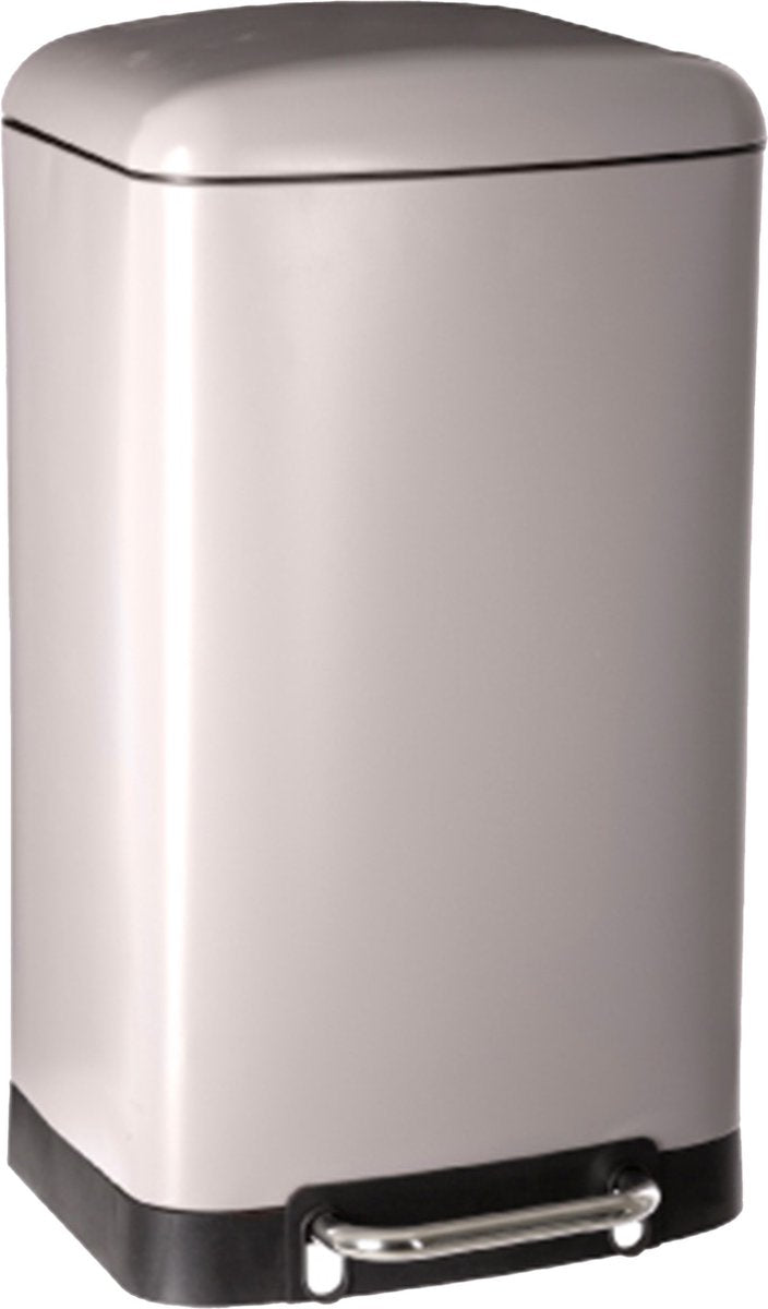 Corbeille à pédale / poubelle - 30 litres - Métal - Couleurs assorties