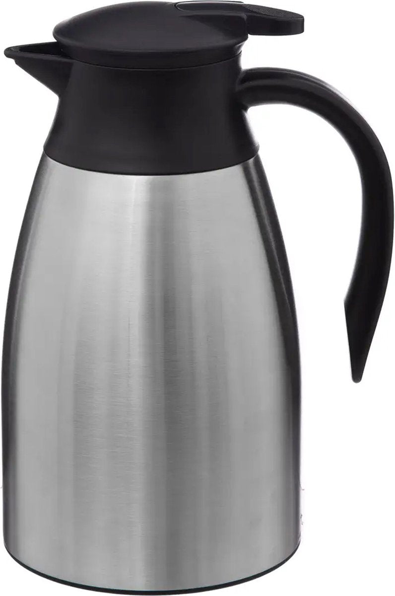 5Five thermoskan van rvs – 1,5 liter, dubbelwandige isoleerkan voor koffie