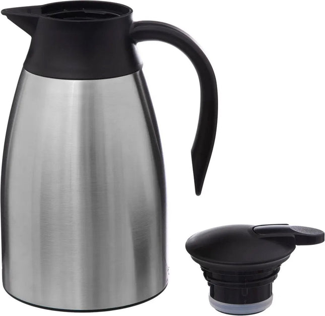 Thermoskanne - Edelstahl - 1500 ml - doppelwandig - Isolierkanne - Kaffeekanne