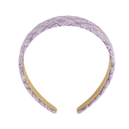 Haarband met Lila Paars Patroon – Stijlvol en Comfortabel – Plastic en Polyester