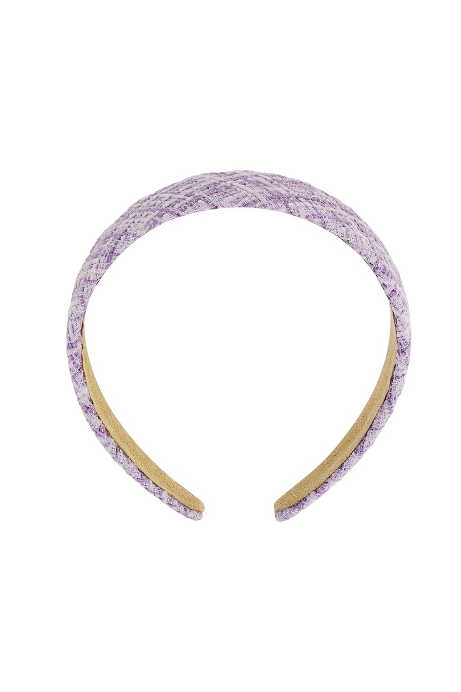 Headband with Lilac Purple Pattern – Stylish and Comfortable – Plastic and Polyester
