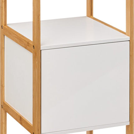 5five Natureo Halbhoher Badezimmerschrank 33x33x80 cm - Weiß