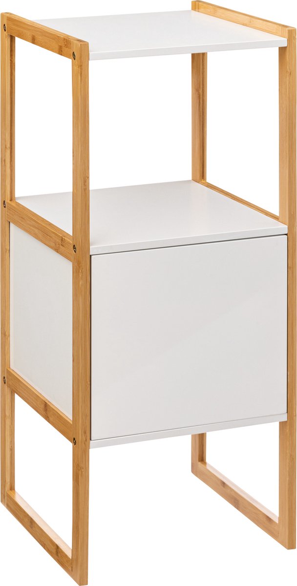 5five Natureo Halbhoher Badezimmerschrank 33x33x80 cm - Weiß