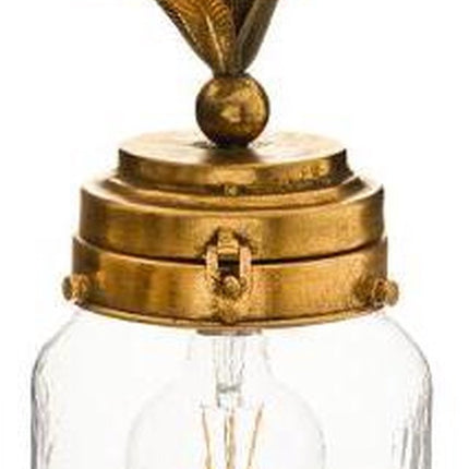 Atmosphera Tischlampe Ananas D16x32cm - Batterie nicht enthalten - Gold