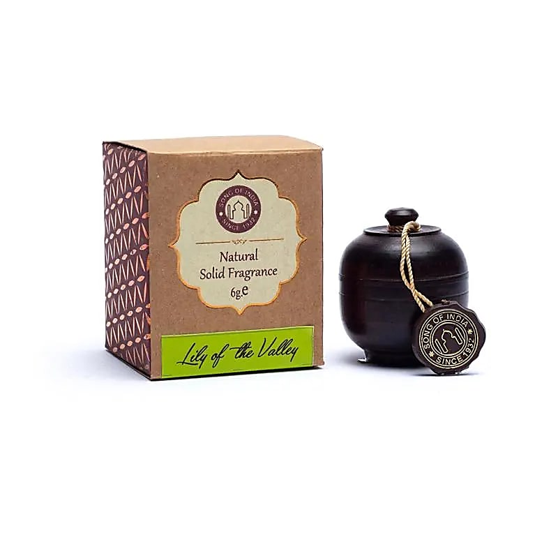 Crème parfumée Muguet en pot de bois de rose