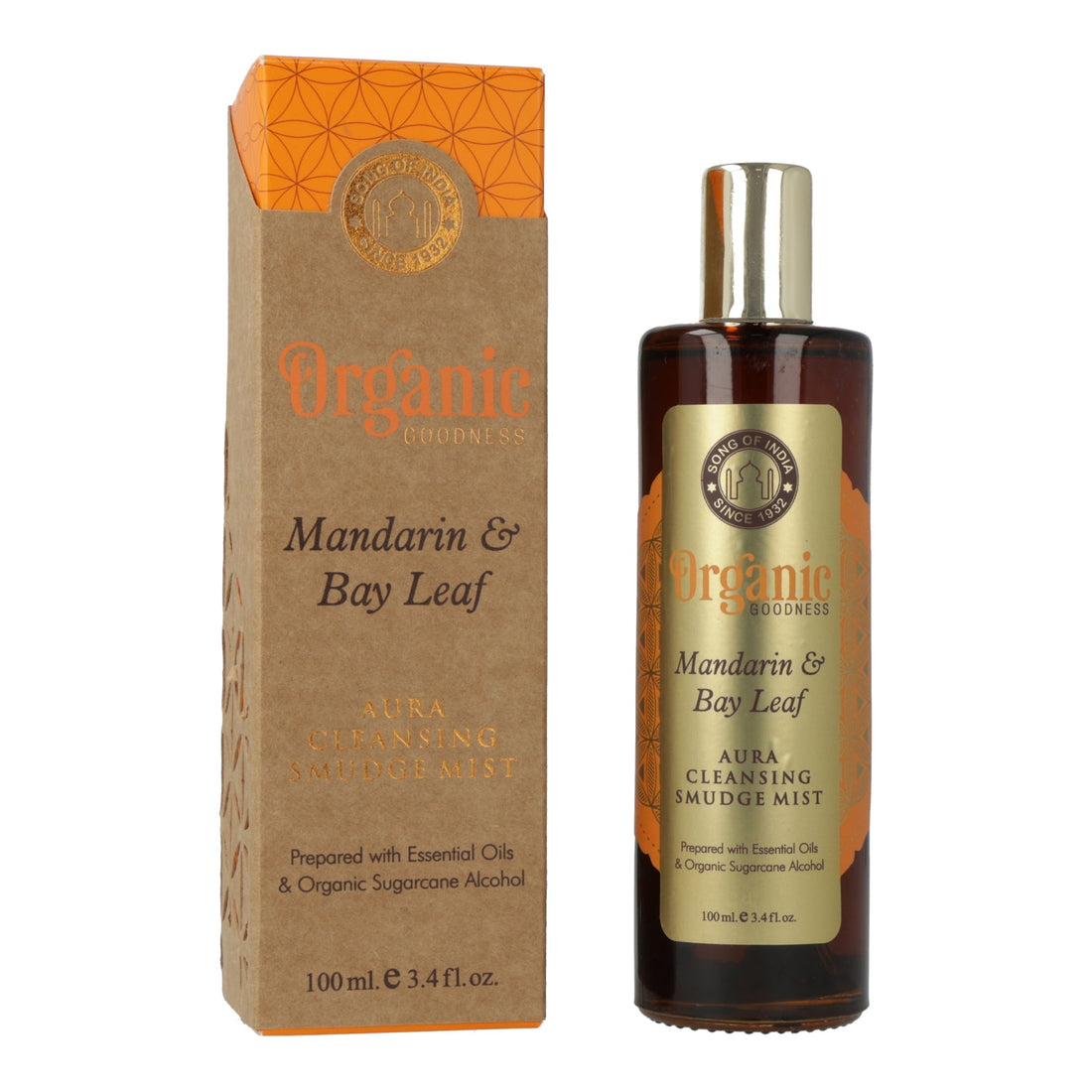 Smudge room spray Organic Goodness Mandarin & Laurel Leaf