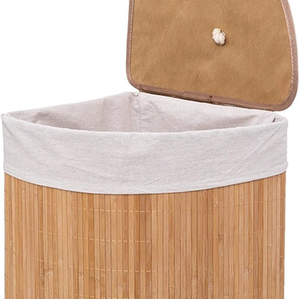Wasmand Bamboe Hoek 48 Liter - Laundry Basket Corner