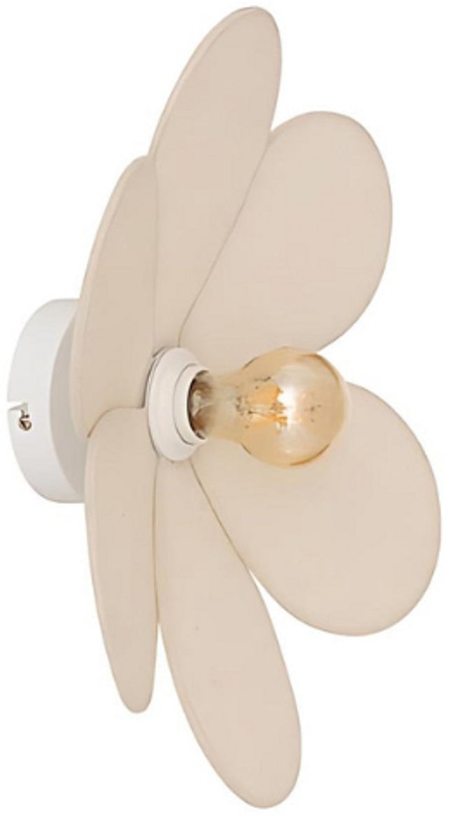 Atmosphera Naya Blumen-Wandleuchte - Ø40xH12cm - Beige