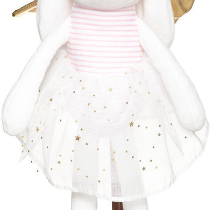 Knuffel Konijn Wit – Schattig Konijn Jurk Pluche Wit Speelgoed – Knuffel Meisje 40 cm - Baby Speelgoed - Baby Decor Babykamer Kinderkamer Atmosphera