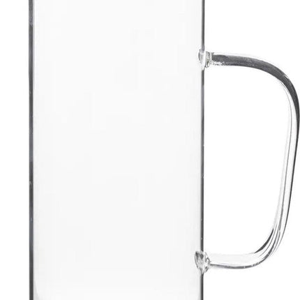 Secret de Gourmet Water Karaf/Schenkkan - met rvs dop - glas - 1.1 Liter - D9 x H22 cm