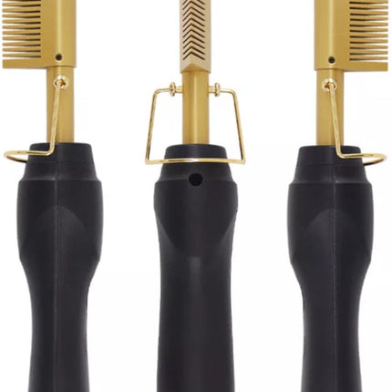 Multifunctionele 2-in-1 Elektrische Haarstyler: Hete Verwarming Kam, Stijltang, Krultang - Voor Nat en Droog Haar