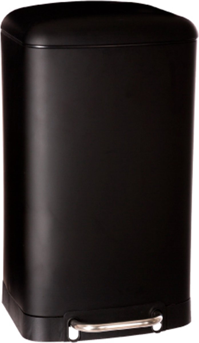 5Five Poubelle Métal - Noir - 35 x 32 x 62 cm - 30 l