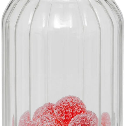 5Five Vorratsdose Akazienholz - Glas - 3L - 14 x 23 cm - Küchenvorratsdosen - Lebensmittel/Süßigkeiten/Kekse