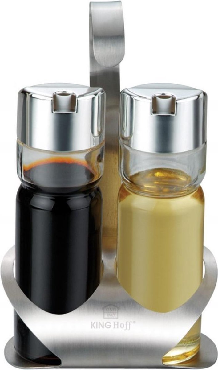 Kinghoff 4165 - Set huile/vinaigre - Huile - vinaigre - Acier inoxydable