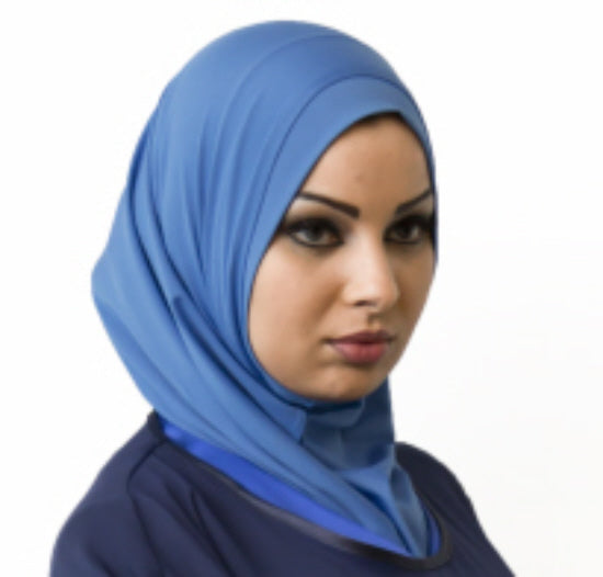 Tête bleue et verte